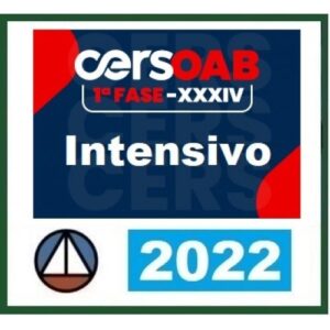 1ª Fase OAB XXXIV (34) INTENSIVO - inclui todo material do COMBO 8X1 - (CERS 2022) (Ordem dos Advogados do Brasil)