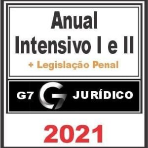 ANUAL ( INTENSIVO I + INTENSIVO II + LPE + BRINDE ) – CARREIRA JURIDICA -  G7 JURÍDICO 2021- Rateio Juiz Promotor - Delegado, Defensor Procurador