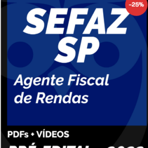 SEFAZ SP Agente Fiscal de Rendas 2022 Pré-edital - rateio SefazSP São Paulo Icms Secretaria da Fazenda