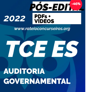 TCE ES Auditor Auditoria Governamental 2022 Pós-Edital