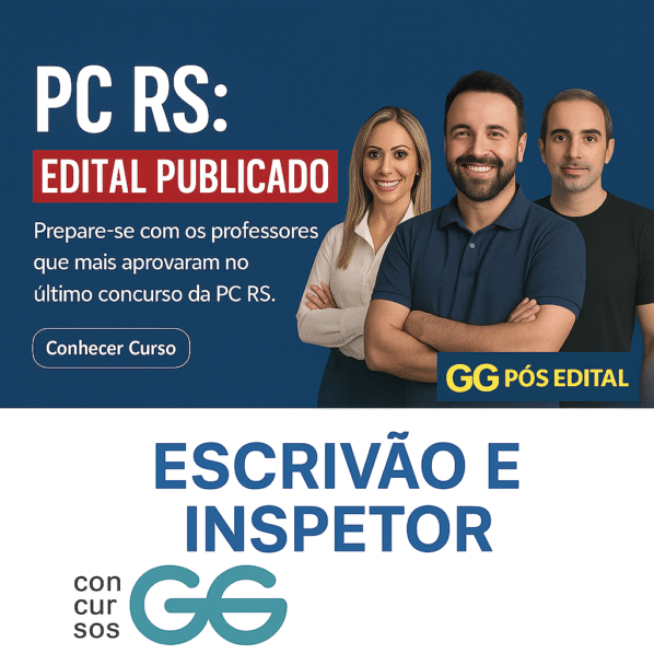 PC RS - Escrivão e Inspetor - GG Concursos - Rateio Policia Civil Rio Grande do Sul PCRS