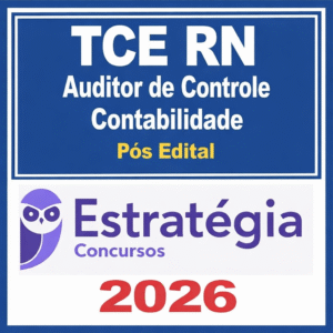 TCE RN (Auditor de Controle Externo - Contabilidade) Pacote - 2025 (Pós-Edital) - Estratégia 2026 - Rateio TCERN Rio grande do Norte Tribunal de Contas Pós Edital Pósedital